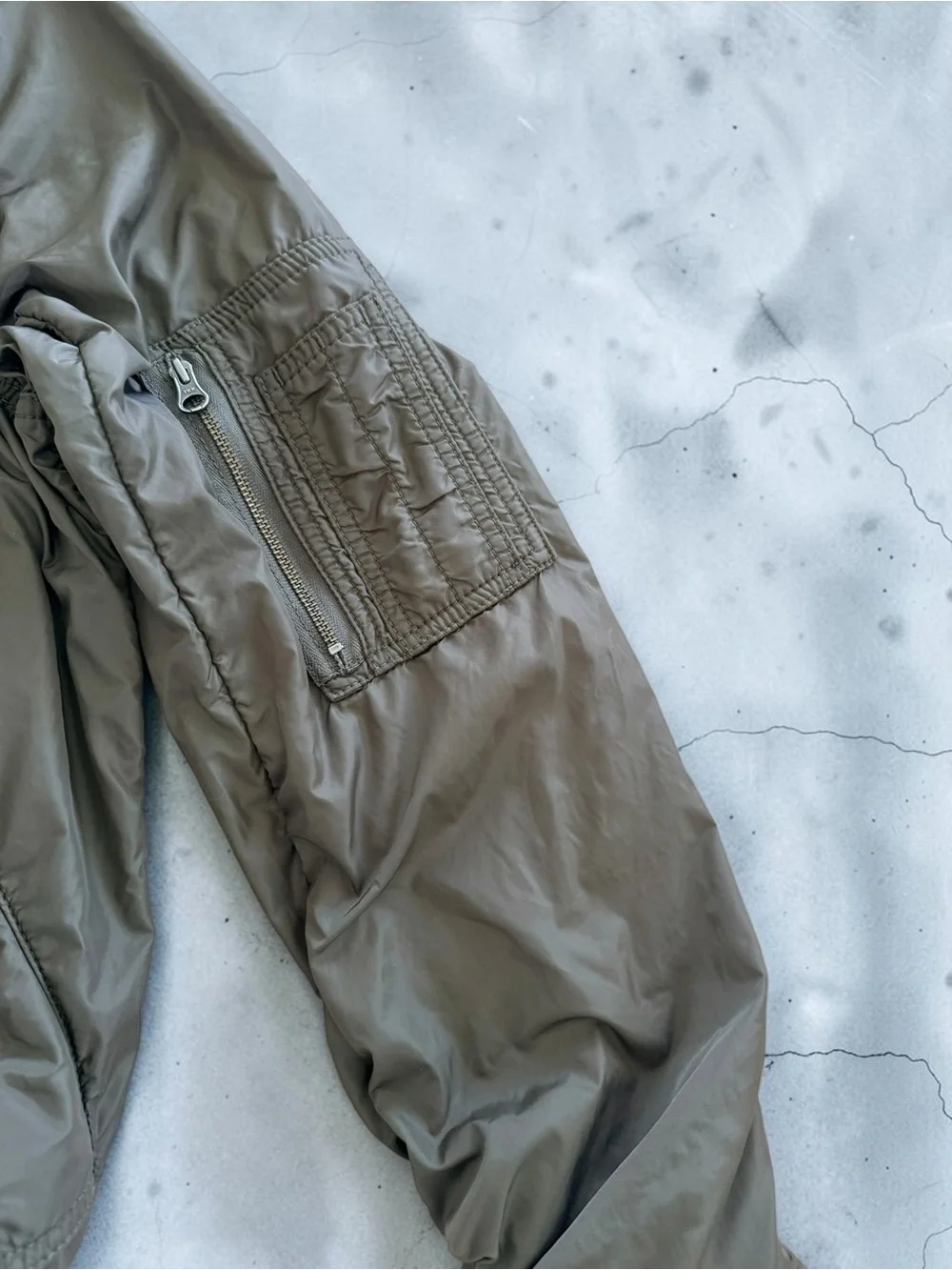 J. Crew Olive Cropped Bomber Jacket